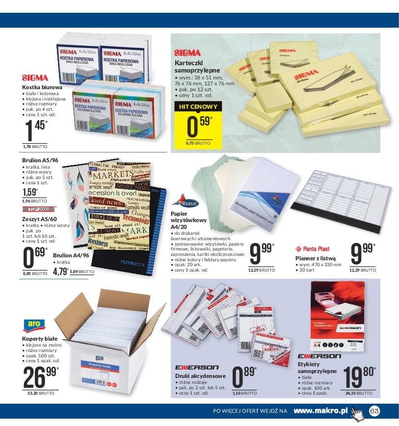 Gazetka promocyjna MAKRO do 24/04/2017 str.63