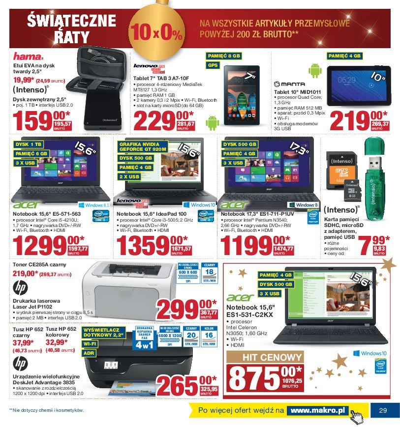 Gazetka promocyjna MAKRO do 21/11/2016 str.29