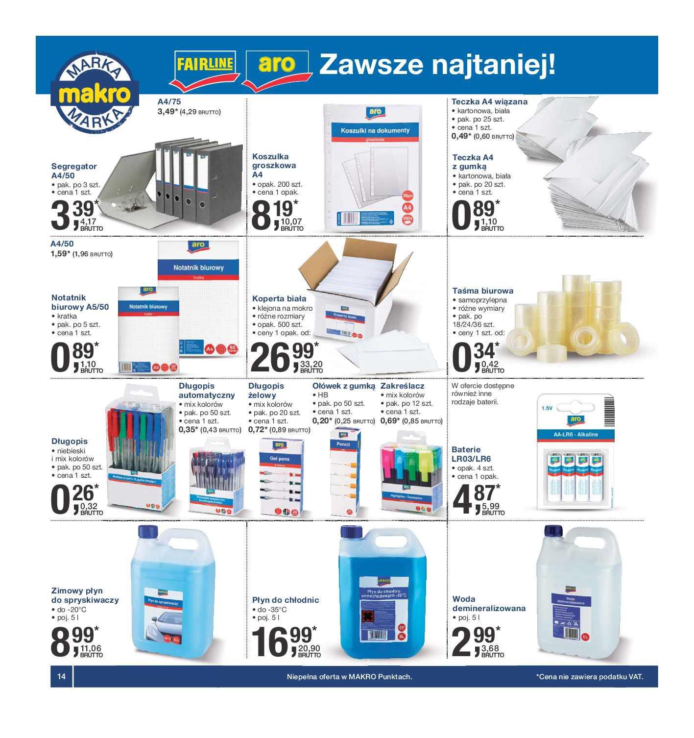 Gazetka promocyjna MAKRO do 01/02/2016 str.14