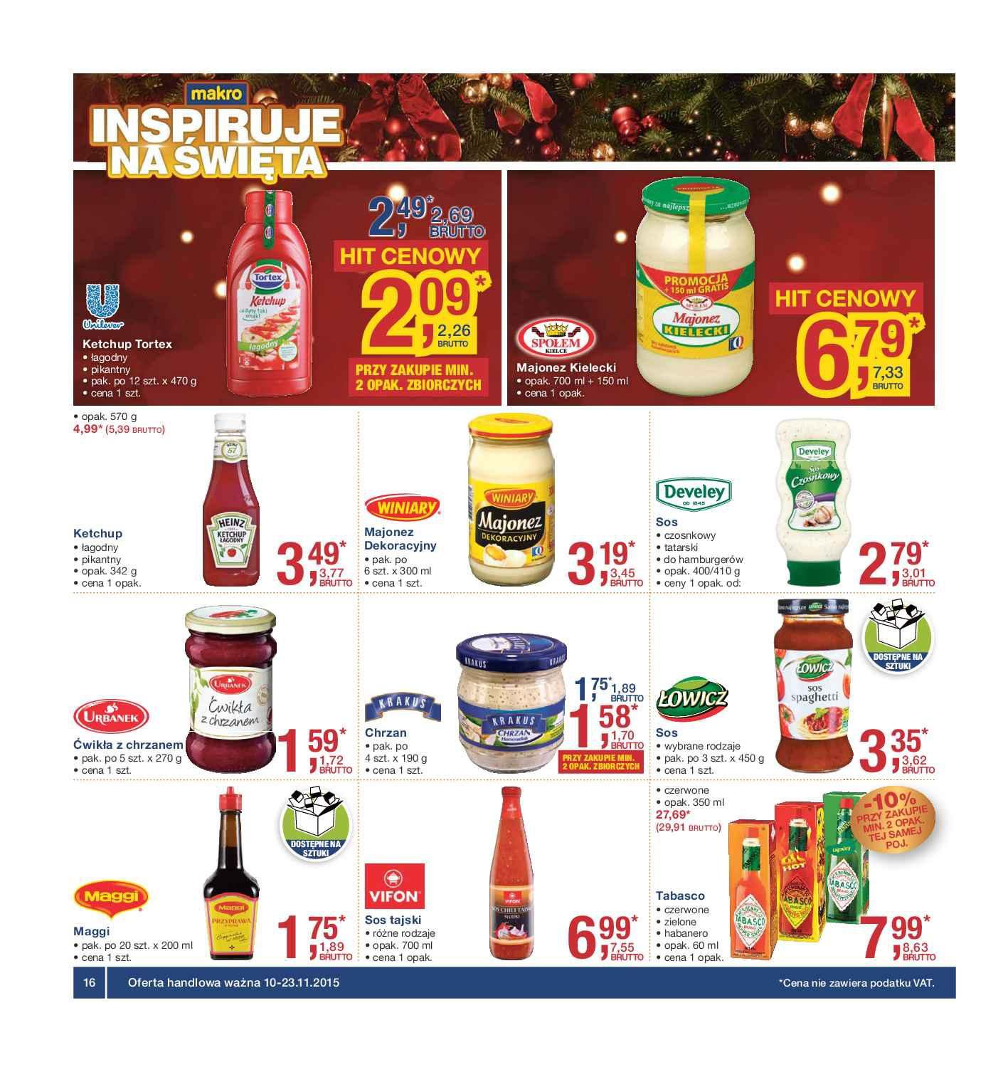 Gazetka promocyjna MAKRO do 23/11/2015 str.16