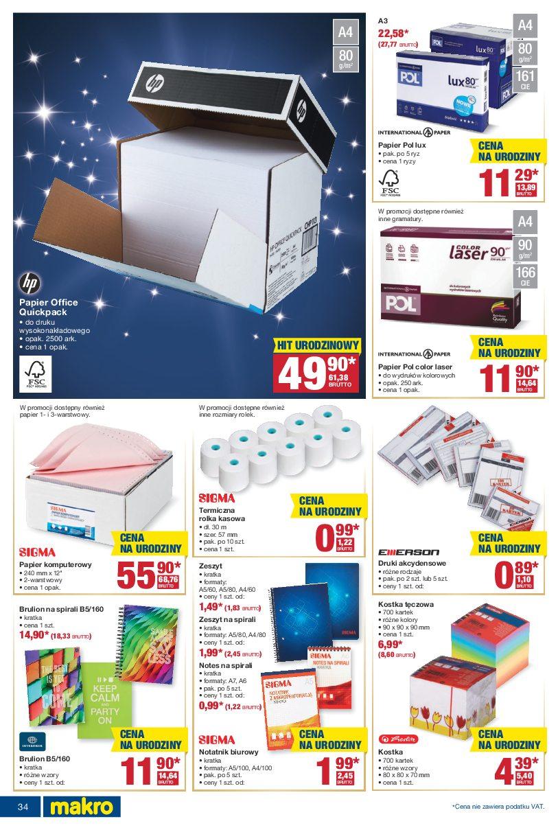 Gazetka promocyjna MAKRO do 07/11/2016 str.34