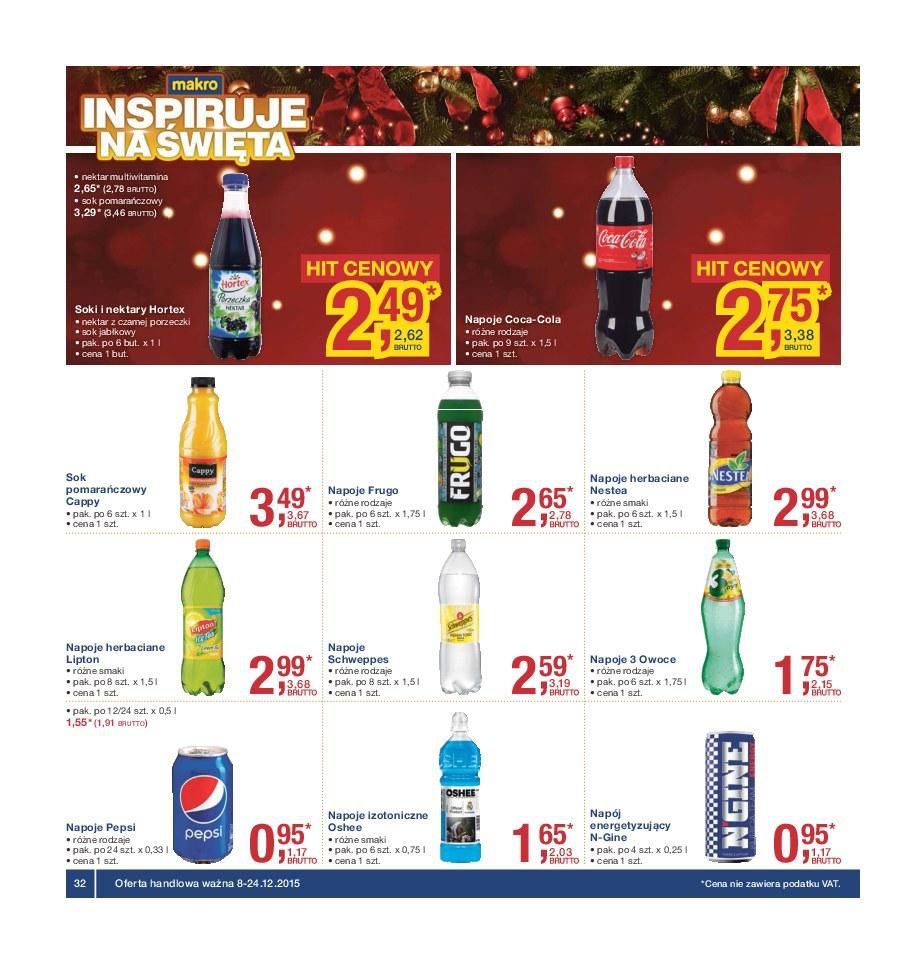 Gazetka promocyjna MAKRO do 24/12/2015 str.32