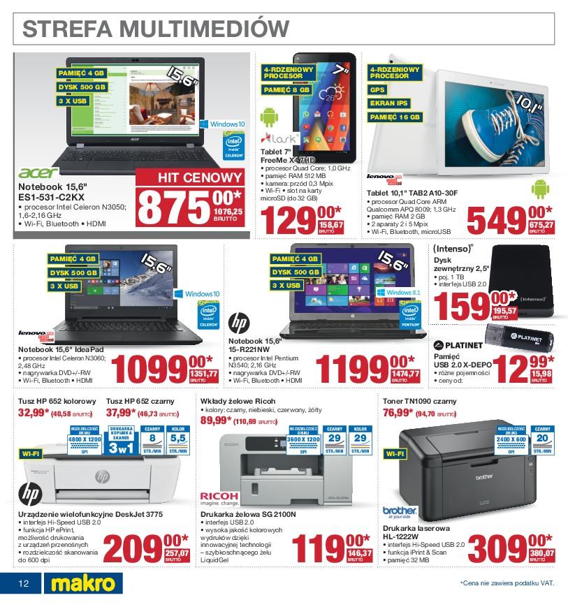 Gazetka promocyjna MAKRO do 30/01/2017 str.12