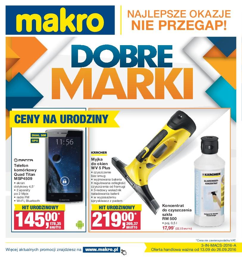 Gazetka promocyjna MAKRO do 26/09/2016 str.0