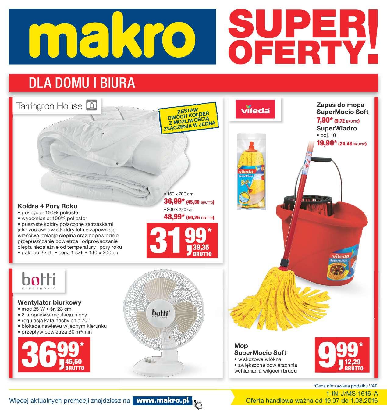 Gazetka promocyjna MAKRO do 01/08/2016 str.0