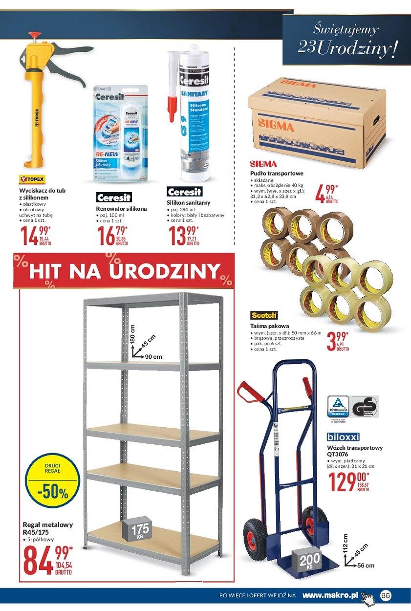 Gazetka promocyjna MAKRO do 23/10/2017 str.65