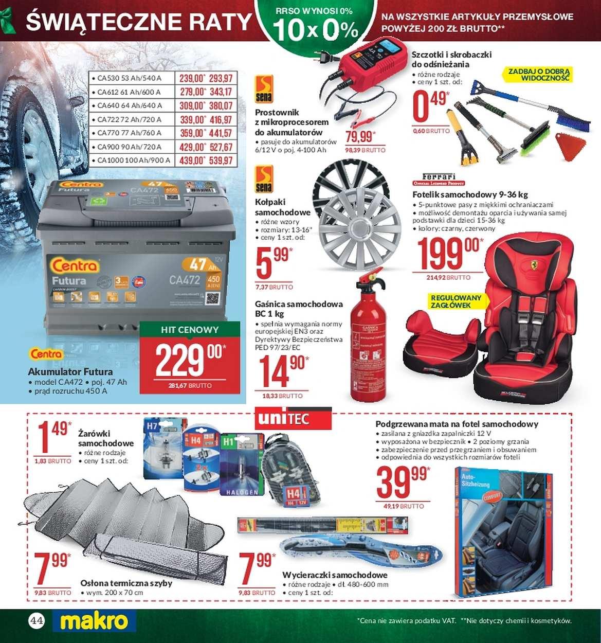 Gazetka promocyjna MAKRO do 24/12/2017 str.44