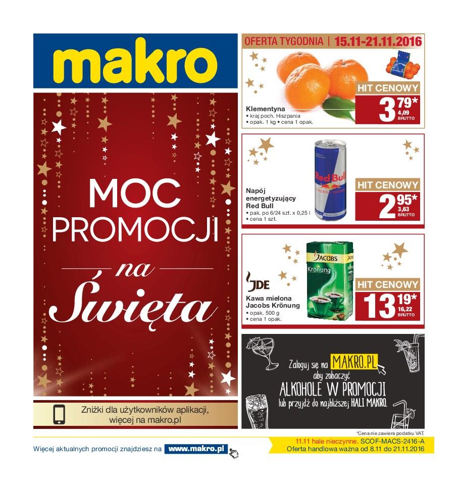 Gazetka promocyjna MAKRO do 21/11/2016 str.0