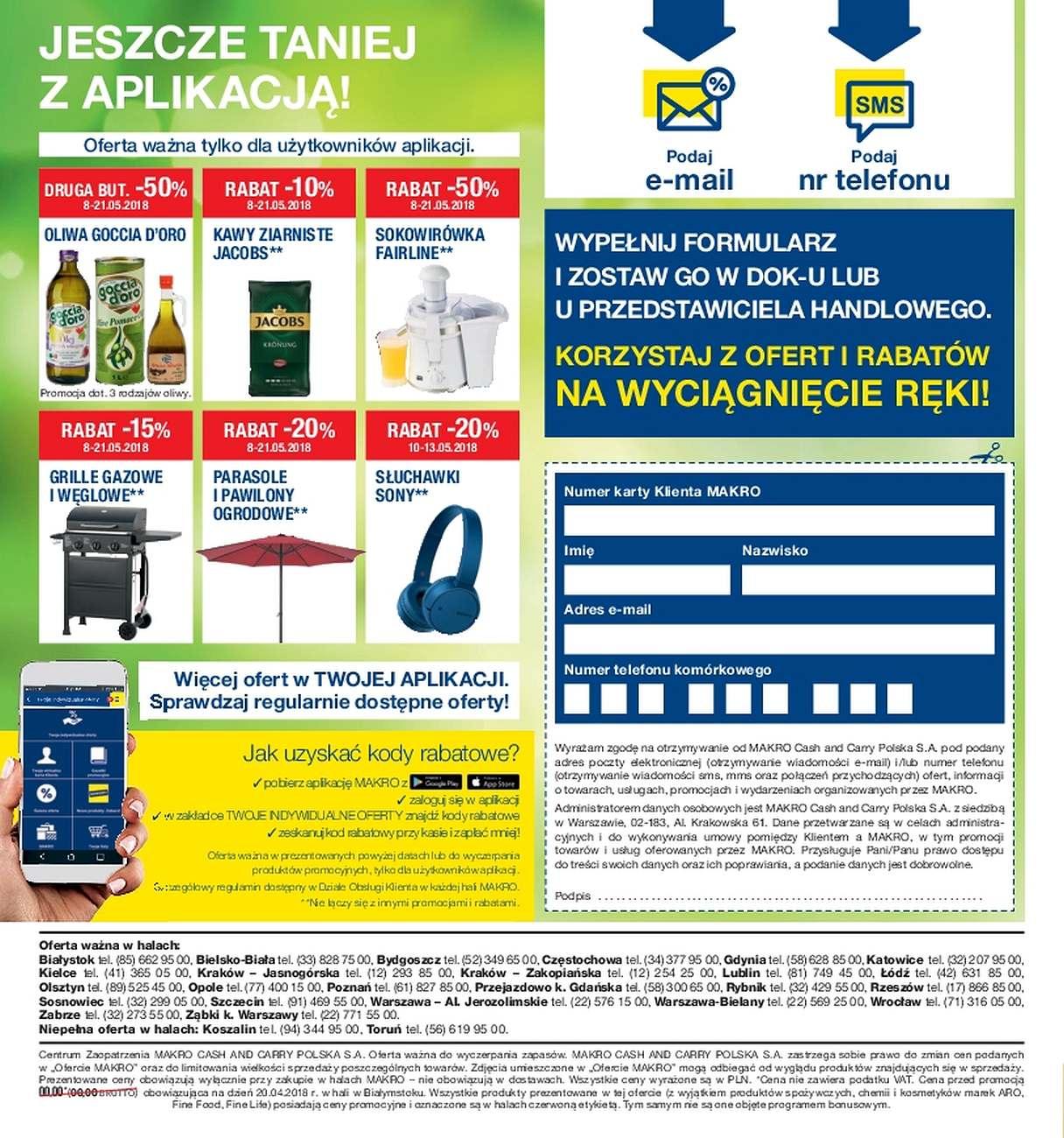 Gazetka promocyjna MAKRO do 21/05/2018 str.1