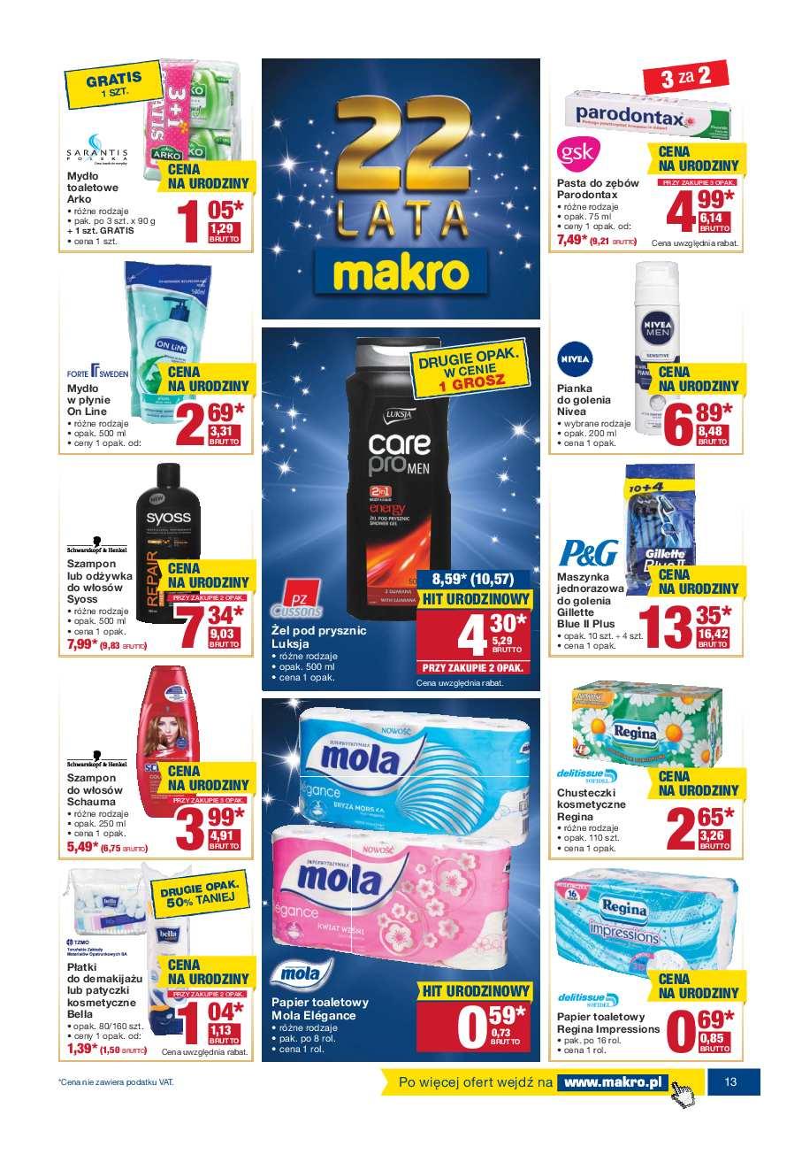 Gazetka promocyjna MAKRO do 10/10/2016 str.13