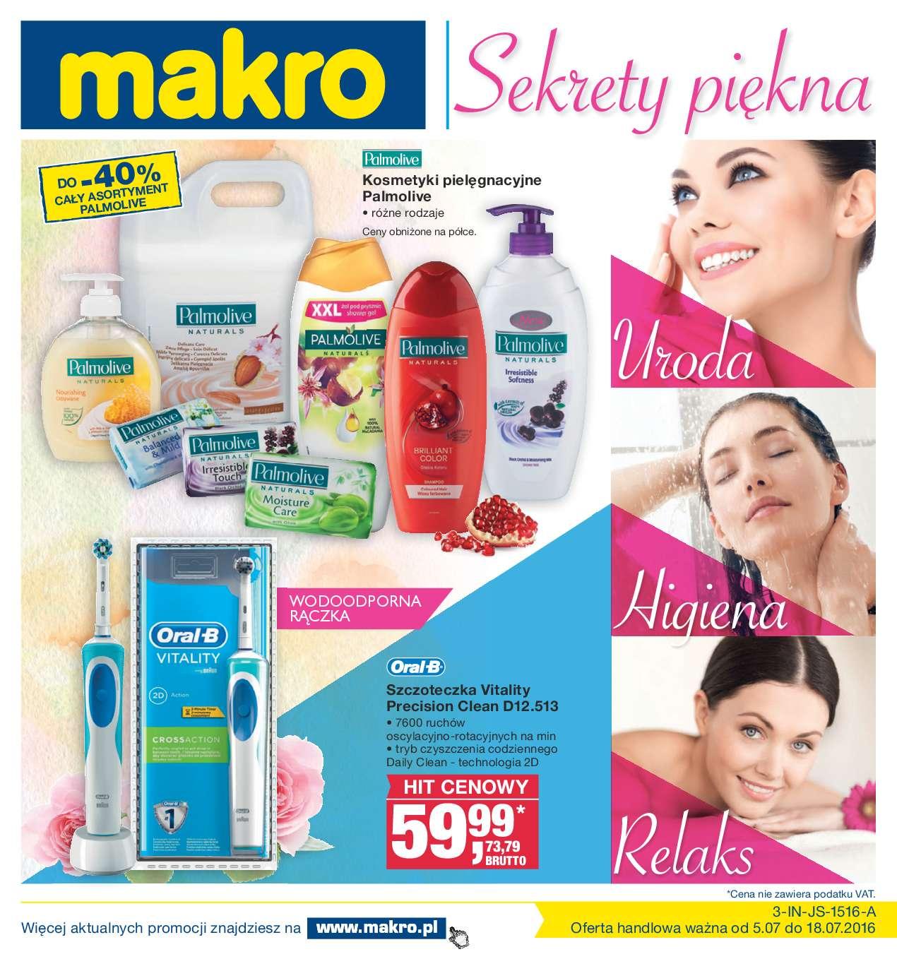 Gazetka promocyjna MAKRO do 18/07/2016 str.0