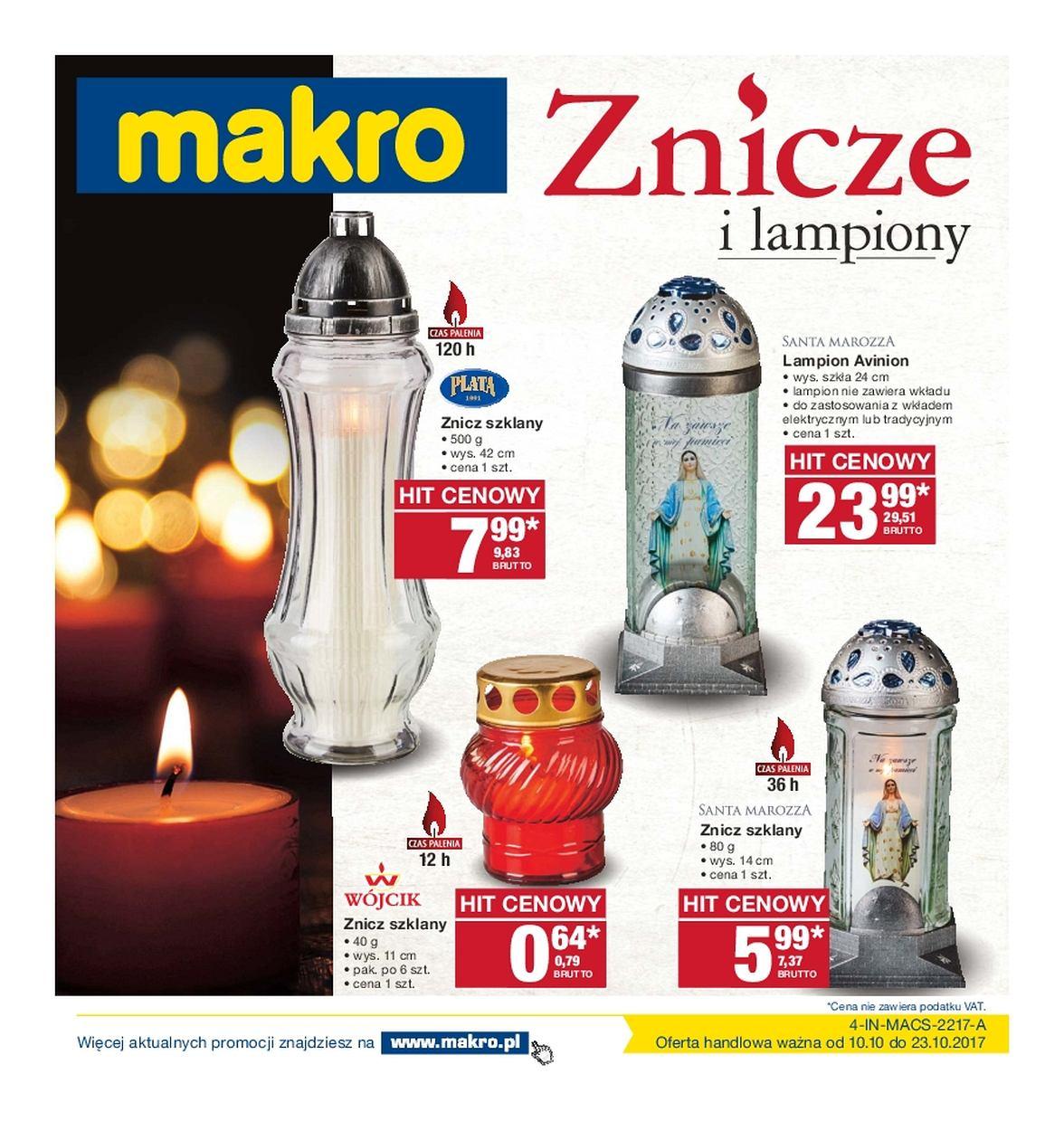 Gazetka promocyjna MAKRO do 23/10/2017 str.1