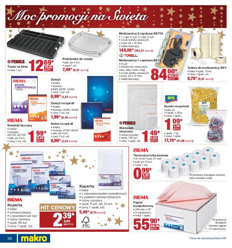 Gazetka promocyjna MAKRO do 05/12/2016 str.30