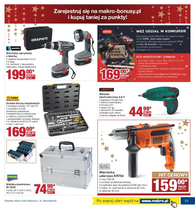 Gazetka promocyjna MAKRO do 24/12/2016 str.21