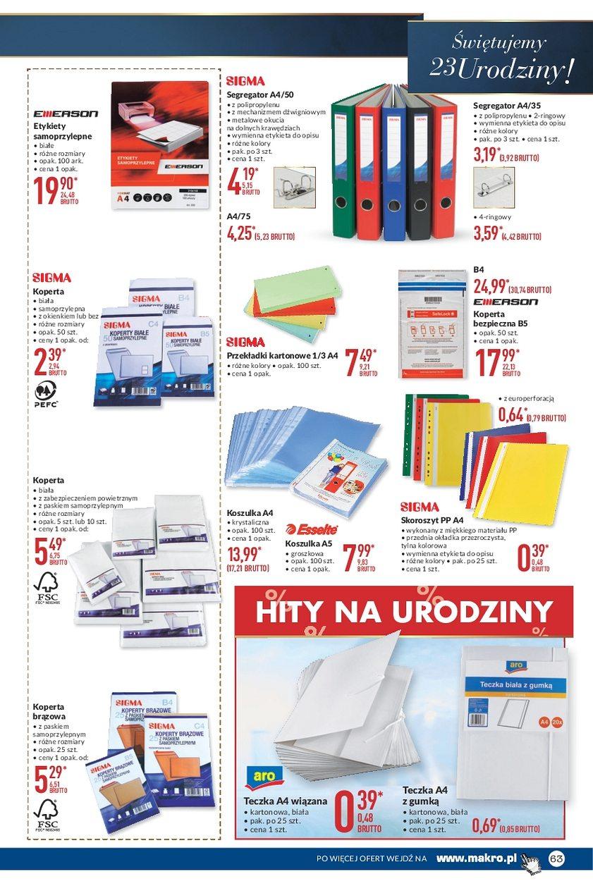 Gazetka promocyjna MAKRO do 11/09/2017 str.63