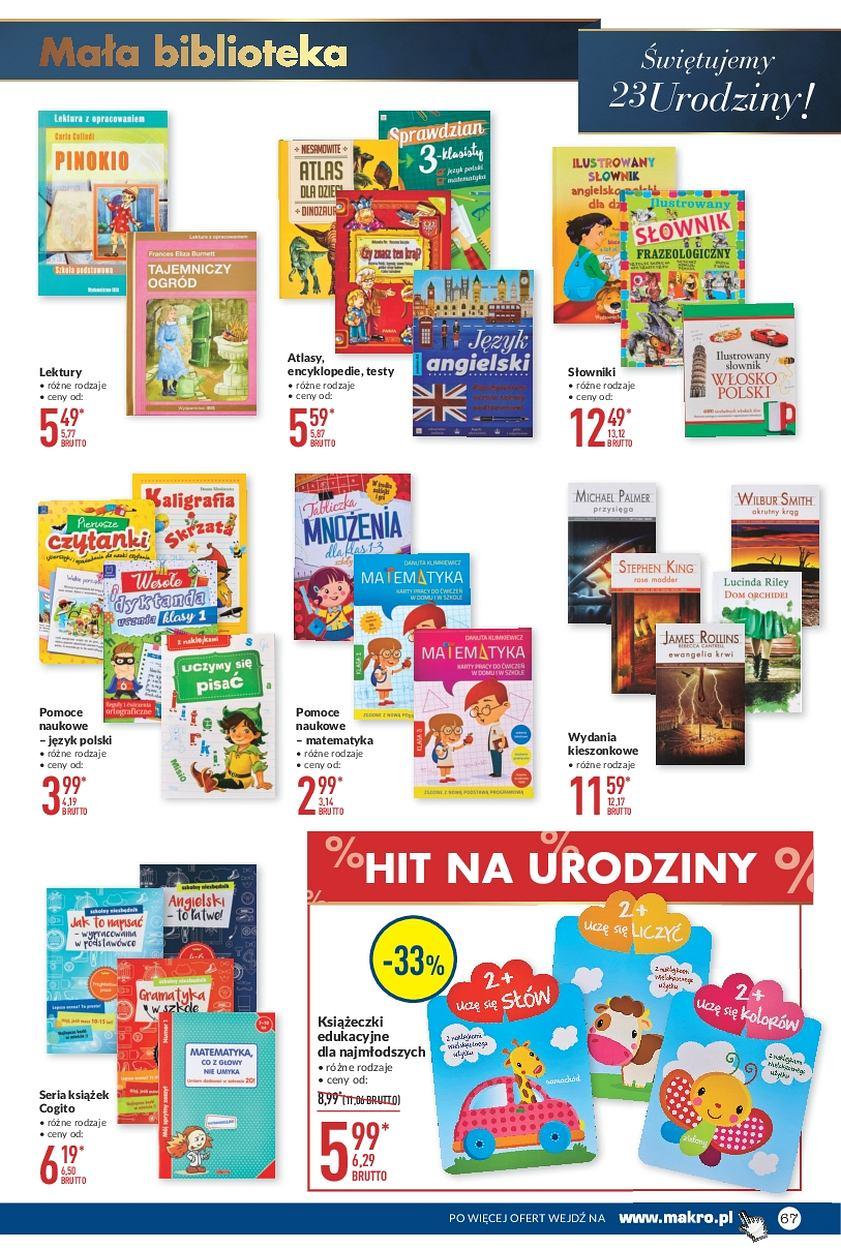 Gazetka promocyjna MAKRO do 11/09/2017 str.67