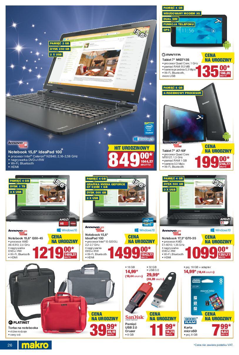 Gazetka promocyjna MAKRO do 07/11/2016 str.26