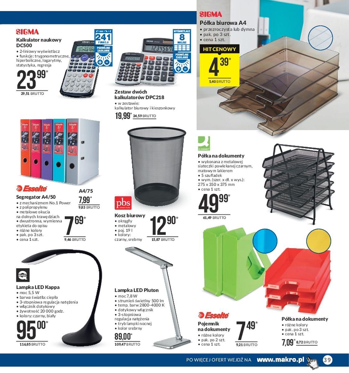 Gazetka promocyjna MAKRO do 15/01/2018 str.39