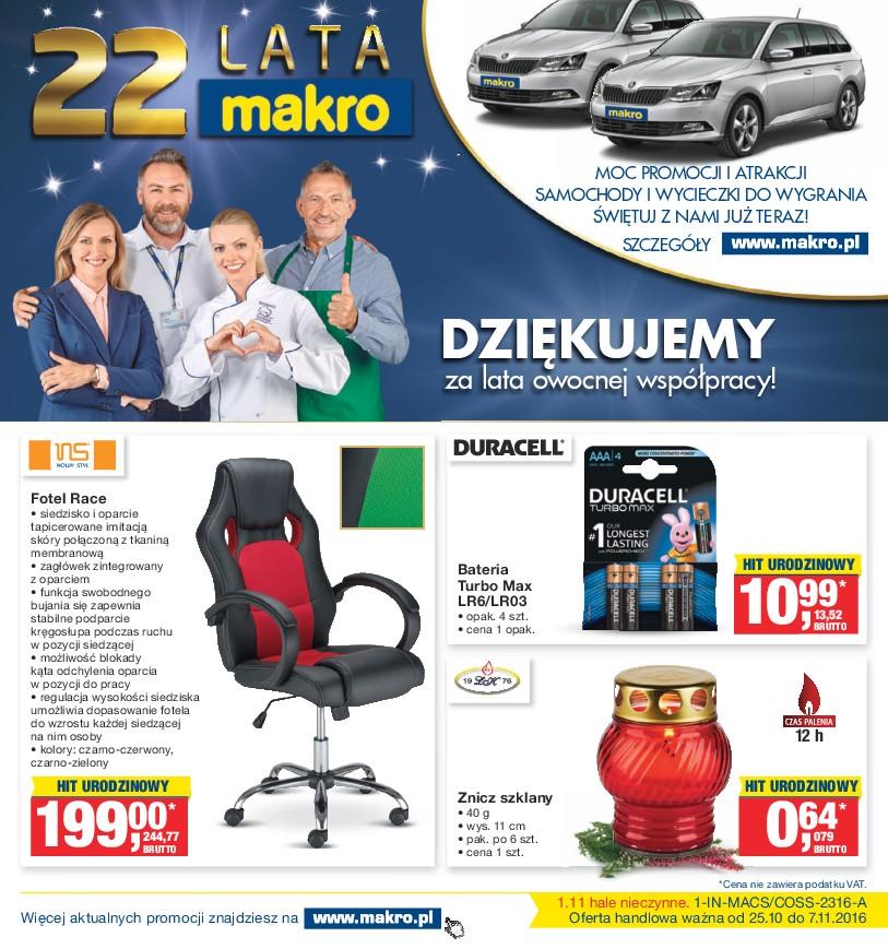 Gazetka promocyjna MAKRO do 07/11/2016 str.0