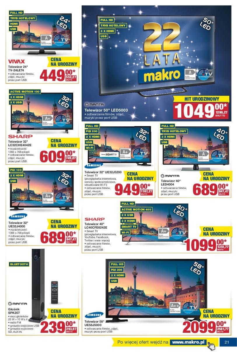 Gazetka promocyjna MAKRO do 24/10/2016 str.21