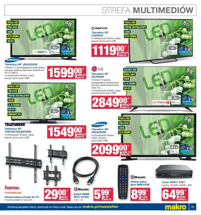 Gazetka promocyjna MAKRO do 09/05/2016 str.31