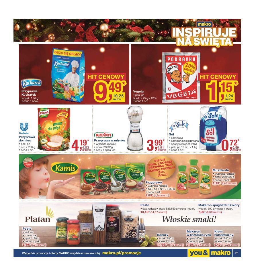 Gazetka promocyjna MAKRO do 24/12/2015 str.21