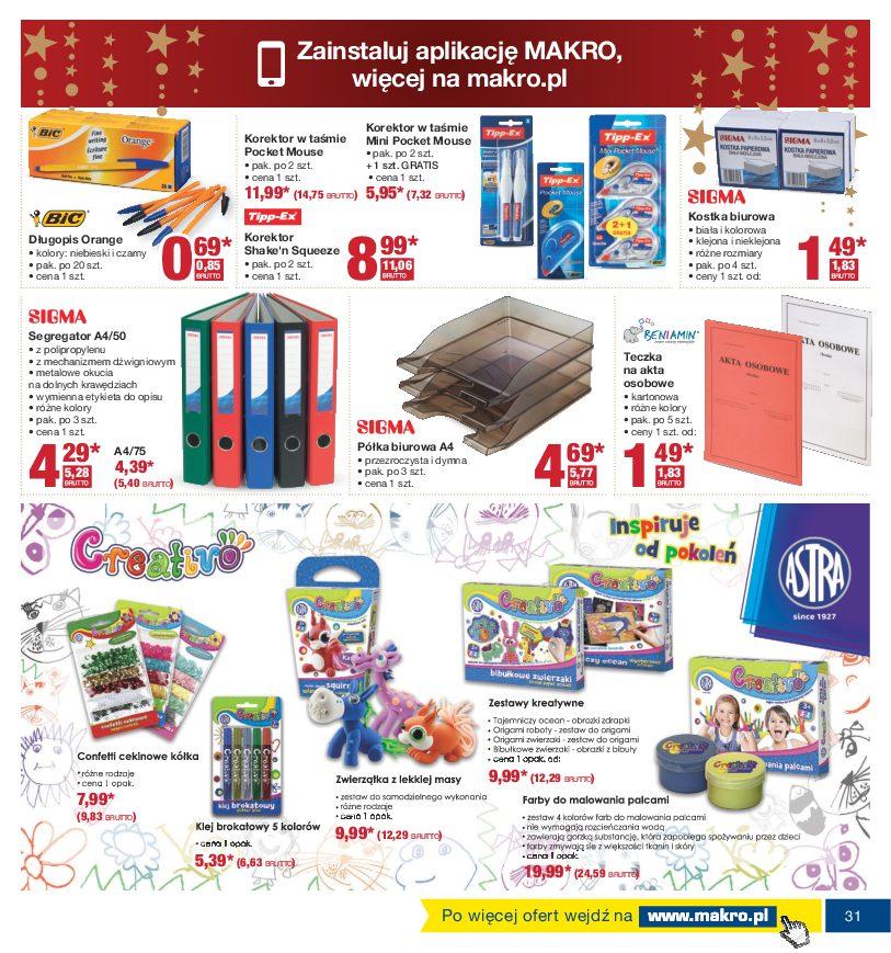 Gazetka promocyjna MAKRO do 24/12/2016 str.31