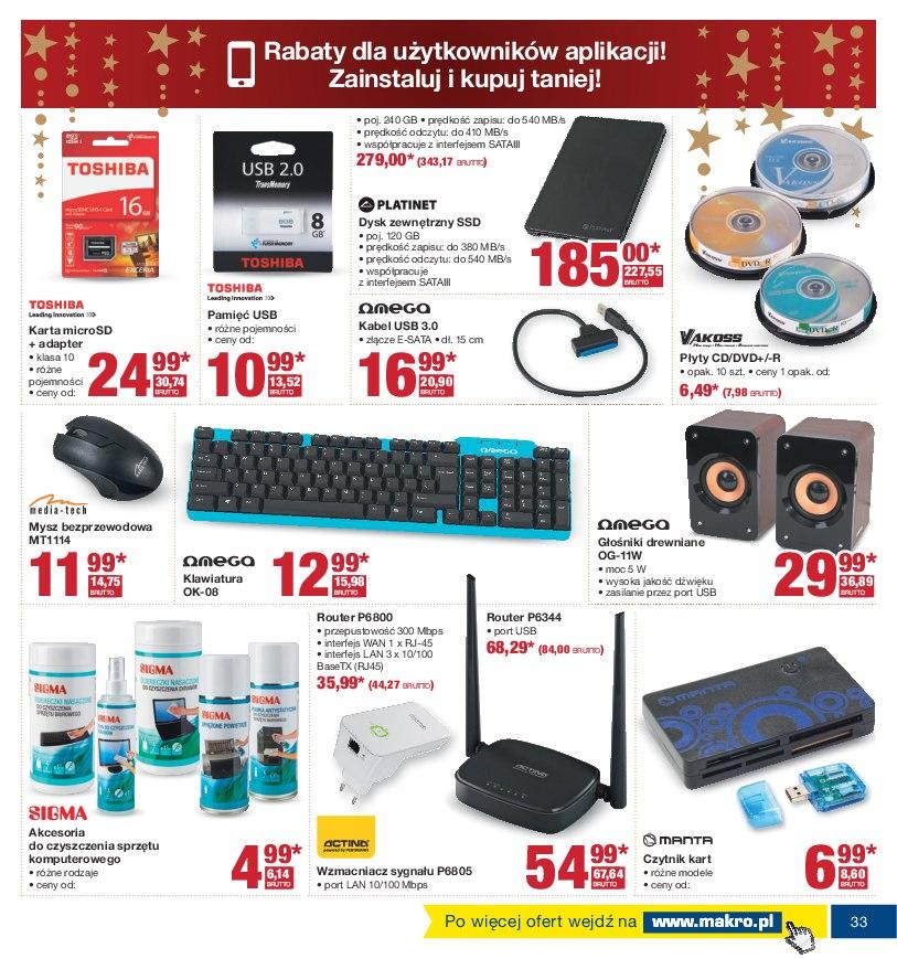 Gazetka promocyjna MAKRO do 24/12/2016 str.33