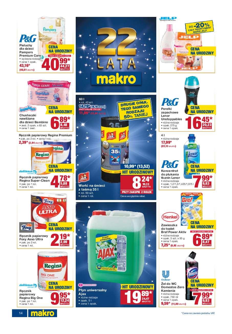 Gazetka promocyjna MAKRO do 10/10/2016 str.14