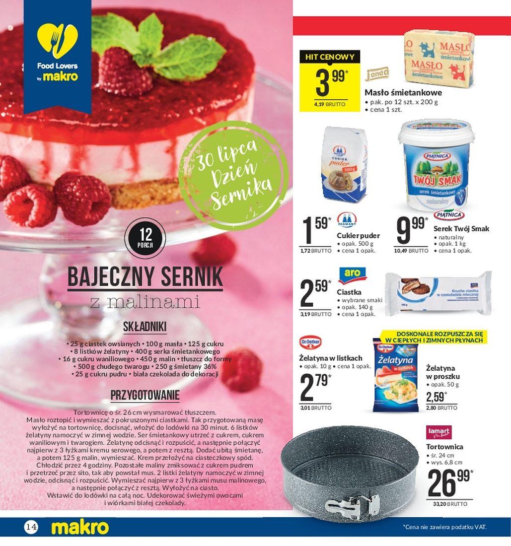 Gazetka promocyjna MAKRO do 31/07/2017 str.14