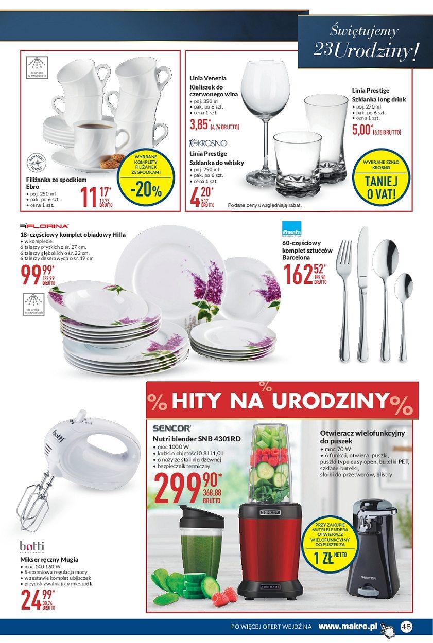 Gazetka promocyjna MAKRO do 09/10/2017 str.45