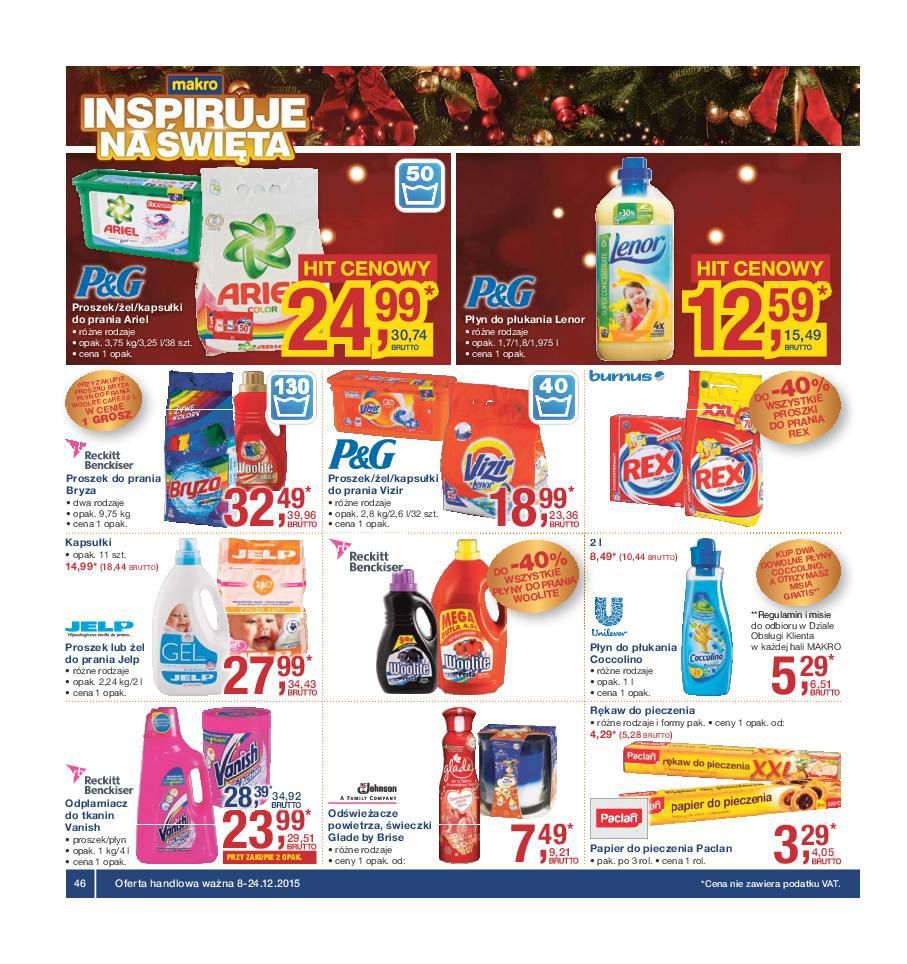 Gazetka promocyjna MAKRO do 24/12/2015 str.46