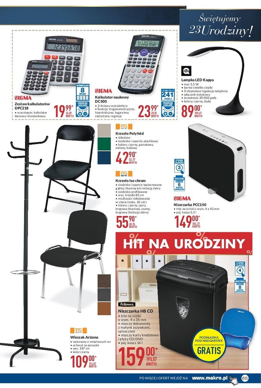 Gazetka promocyjna MAKRO do 11/09/2017 str.65