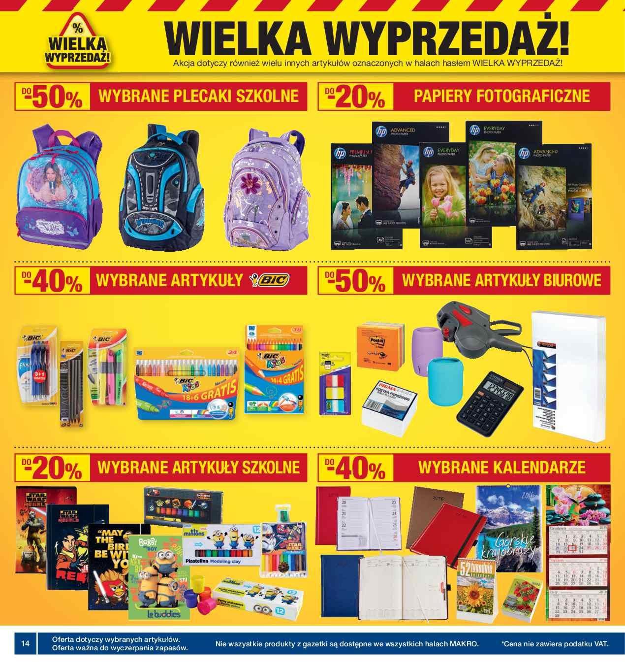 Gazetka promocyjna MAKRO do 18/01/2016 str.14