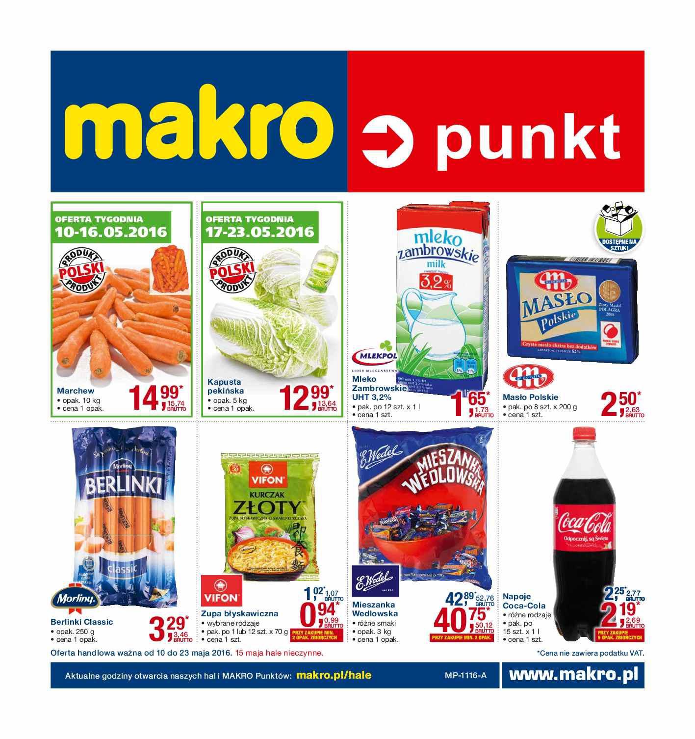 Gazetka promocyjna MAKRO do 23/05/2016 str.0