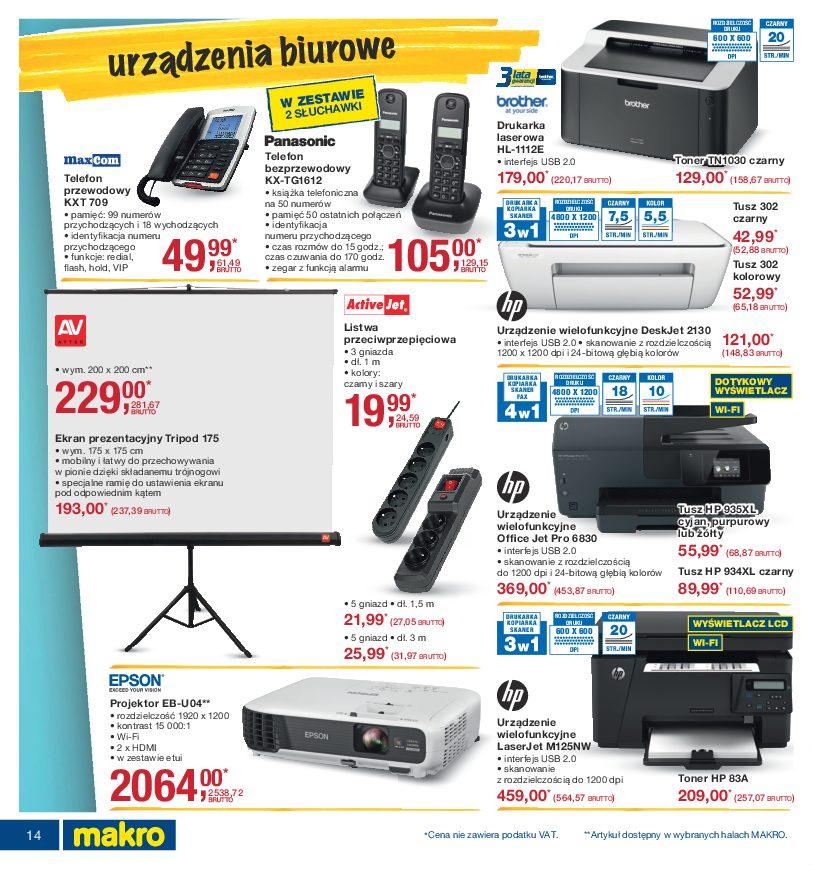 Gazetka promocyjna MAKRO do 26/09/2016 str.14