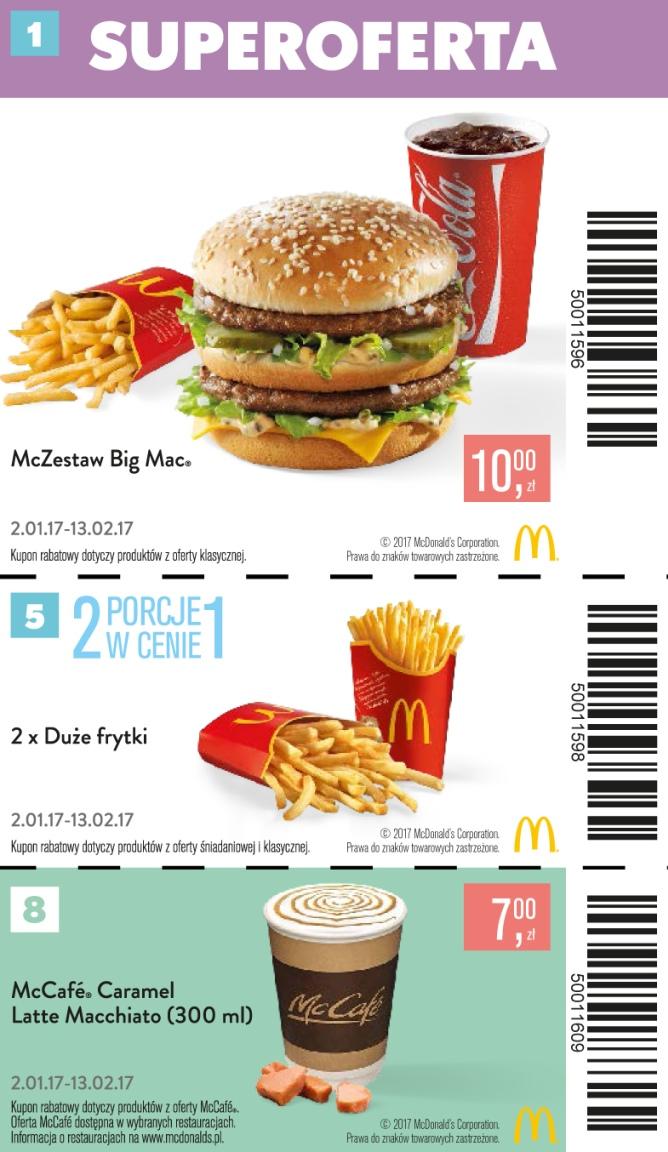 Gazetka promocyjna McDonalds do 13/02/2017 str.0