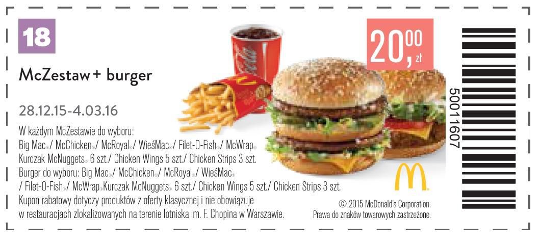 Gazetka promocyjna McDonalds do 04/03/2016 str.18