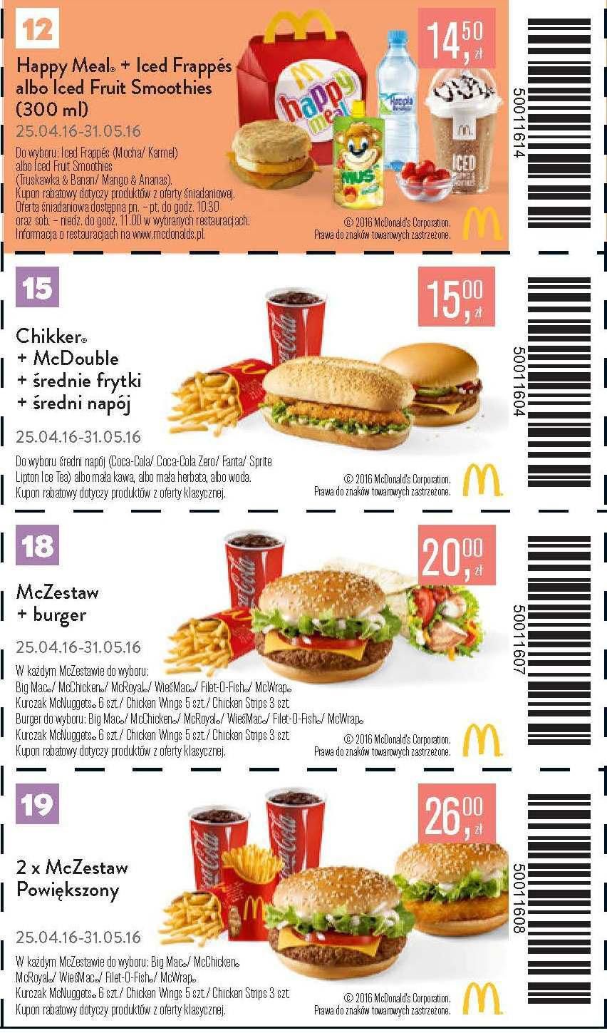 Gazetka promocyjna McDonalds do 31/05/2016 str.5