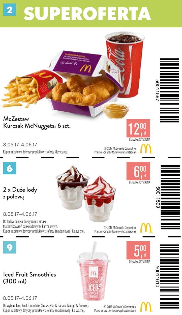 Gazetka promocyjna McDonalds do 04/06/2017 str.1