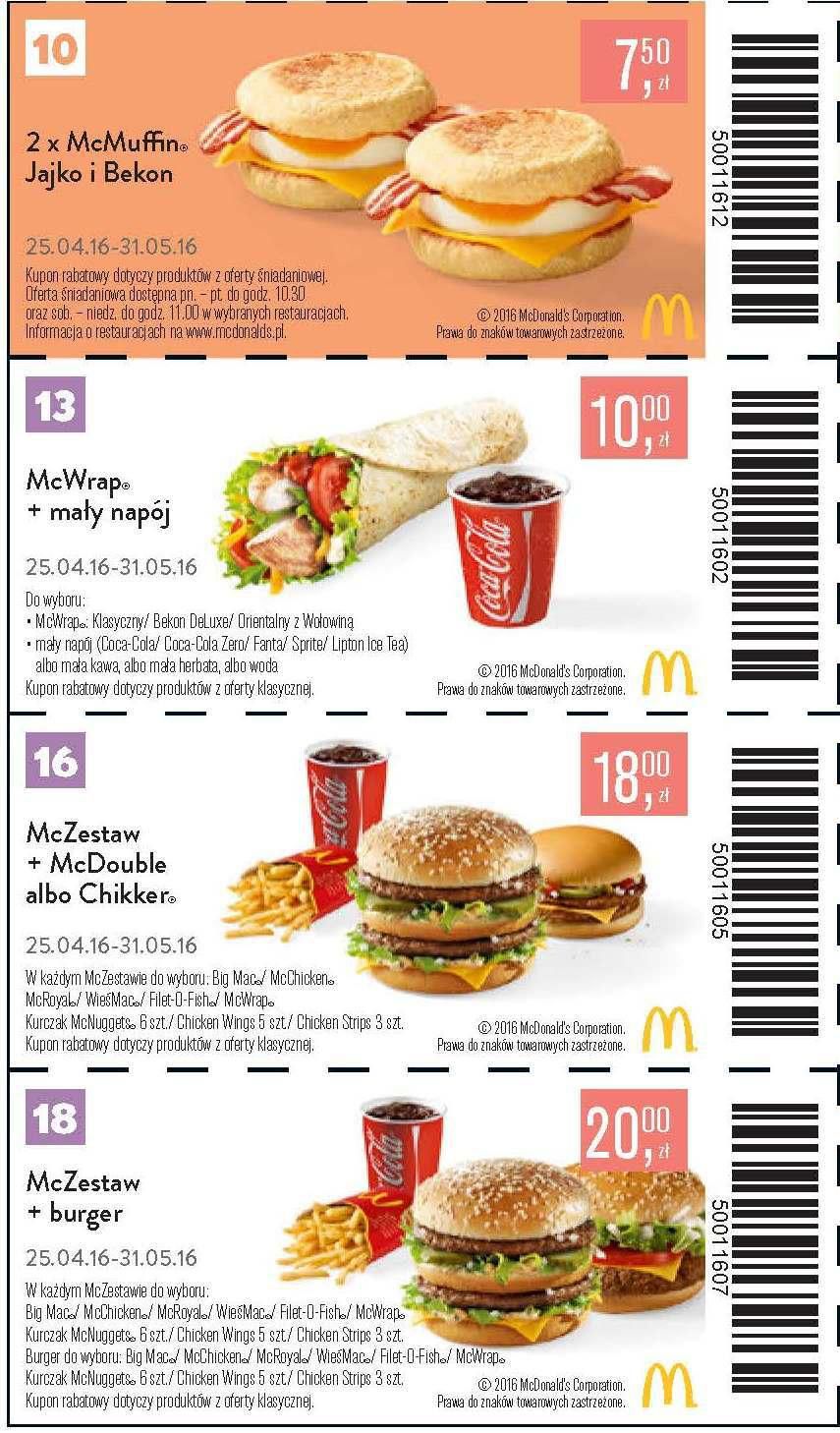 Gazetka promocyjna McDonalds do 31/05/2016 str.7