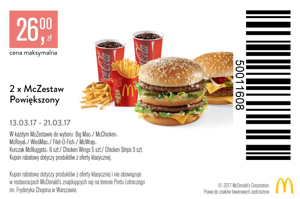 Gazetka promocyjna McDonalds do 21/03/2017 str.0