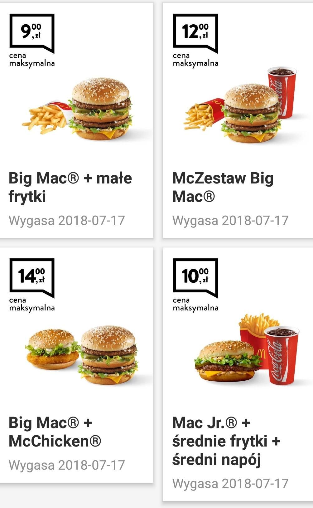 Gazetka promocyjna McDonalds do 17/07/2018 str.1