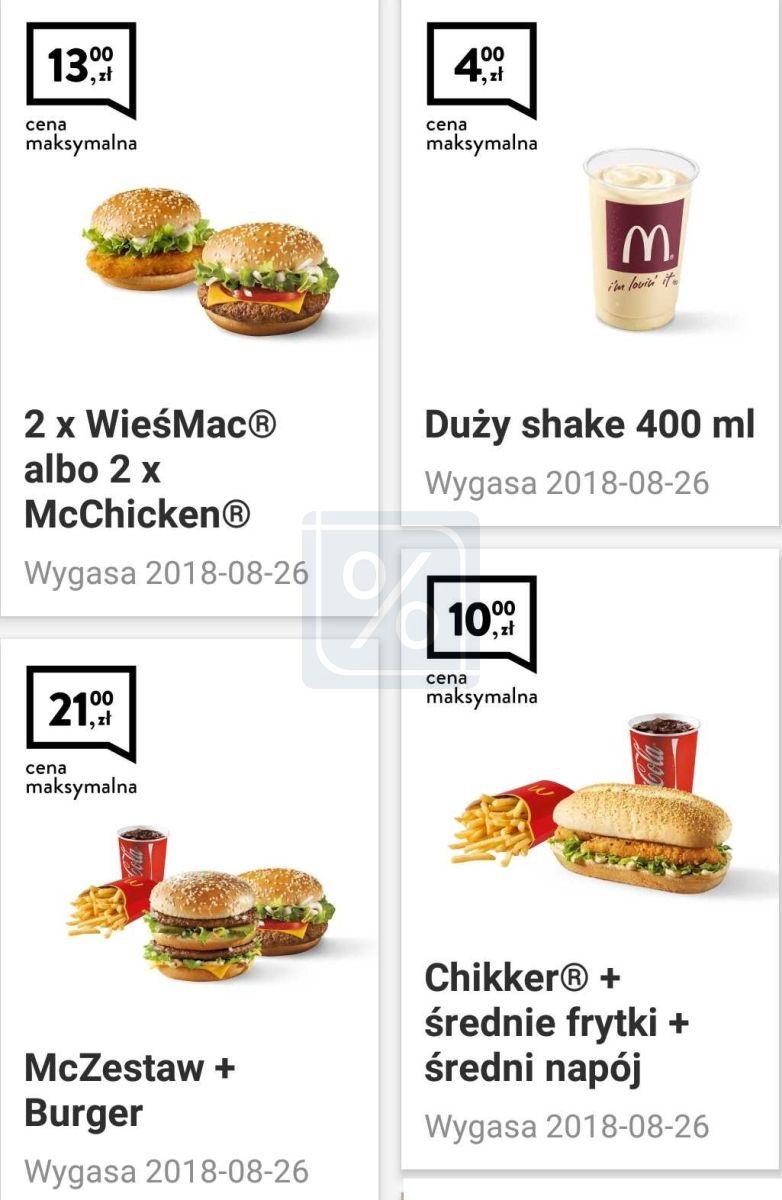 Gazetka promocyjna McDonalds do 26/08/2018 str.0