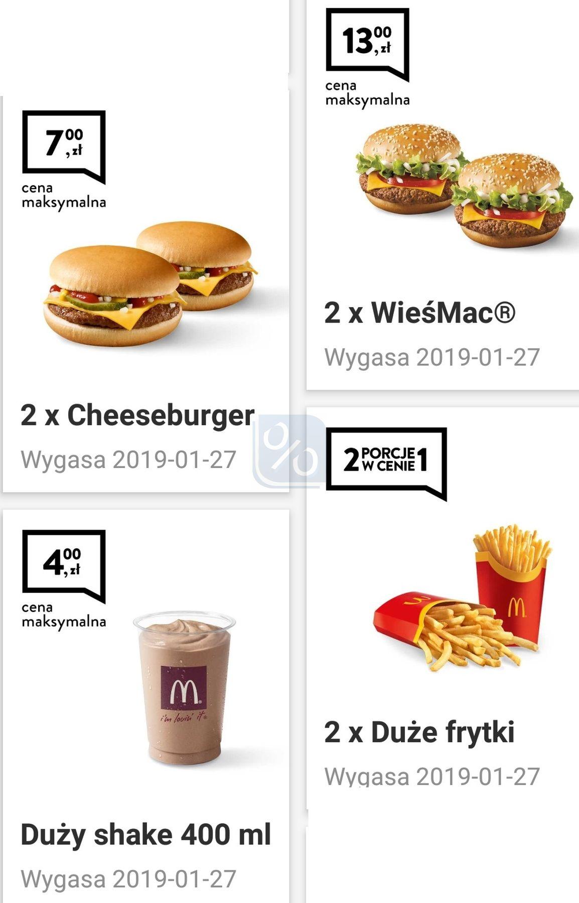 Gazetka promocyjna McDonalds do 27/01/2019 str.1
