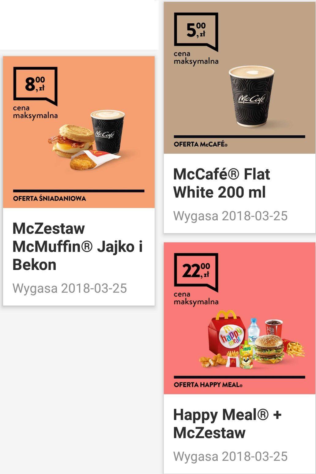 Gazetka promocyjna McDonalds do 25/03/2018 str.1