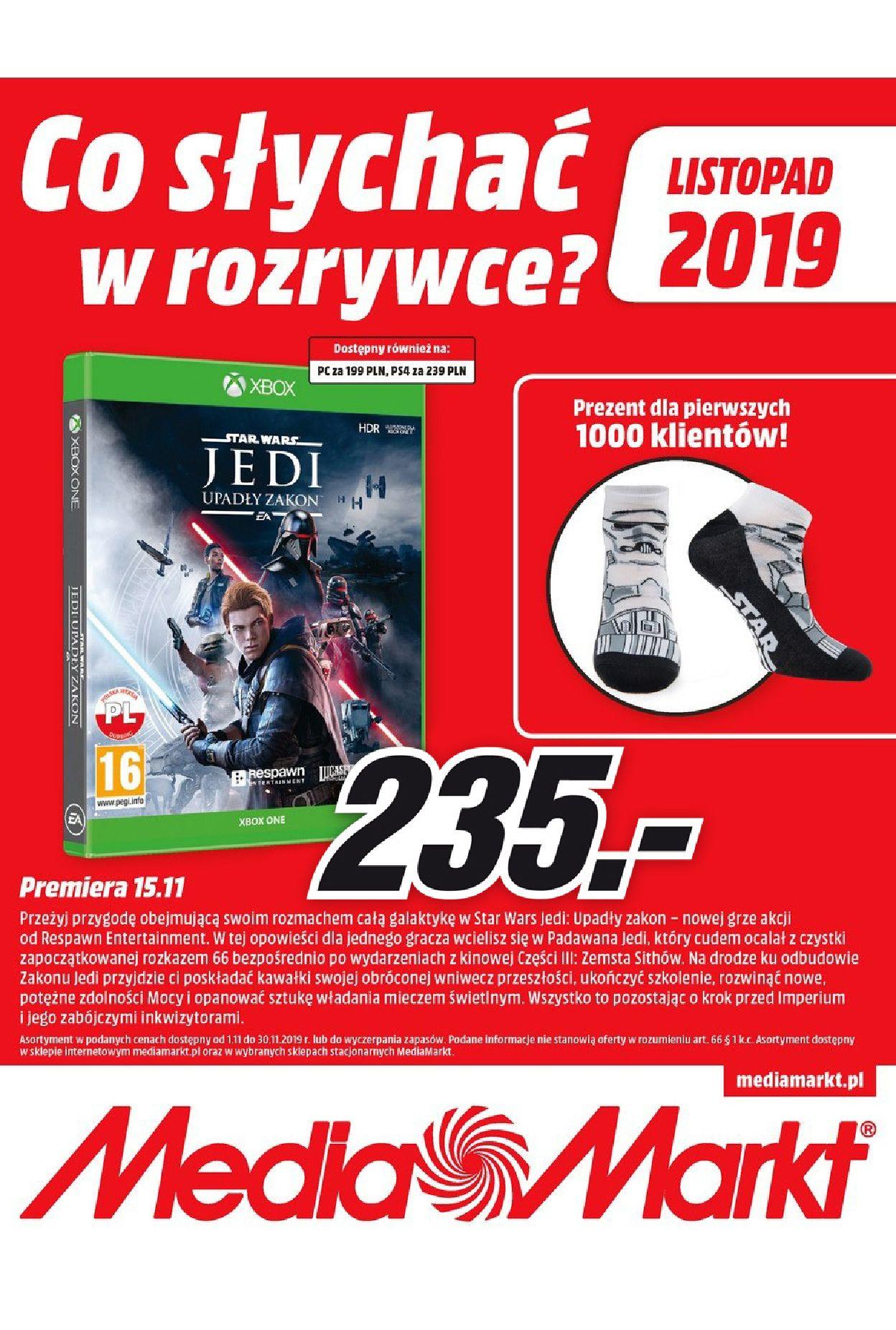 Gazetka promocyjna Media Markt do 30/11/2019 str.0