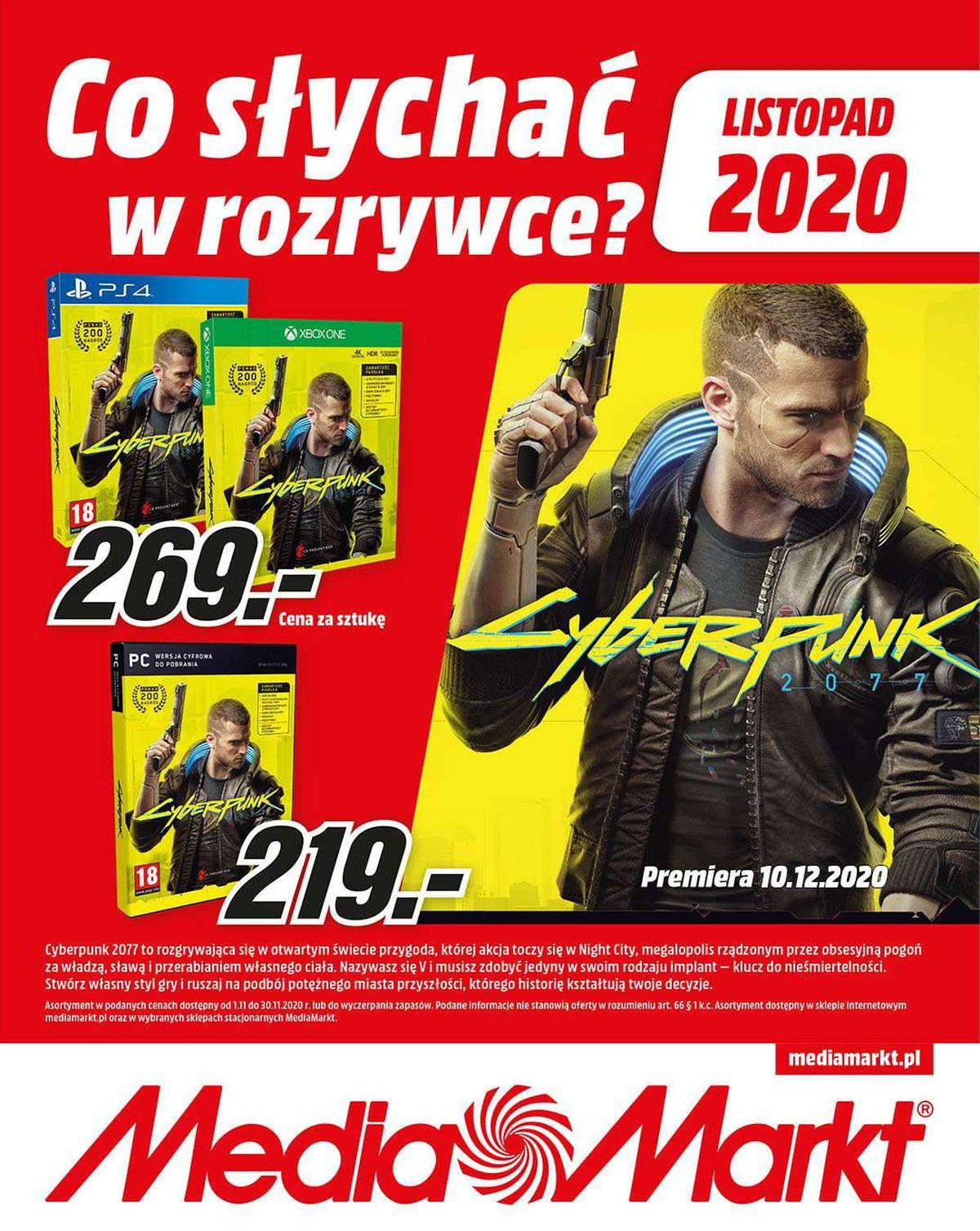 Gazetka promocyjna Media Markt do 30/11/2020 str.0