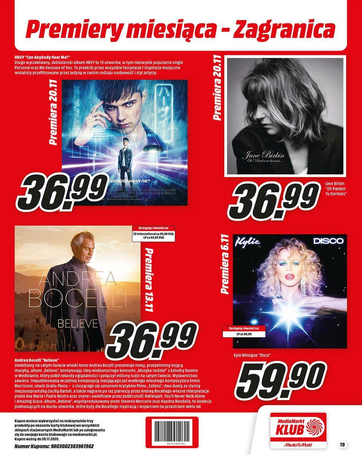 Gazetka promocyjna Media Markt do 30/11/2020 str.19