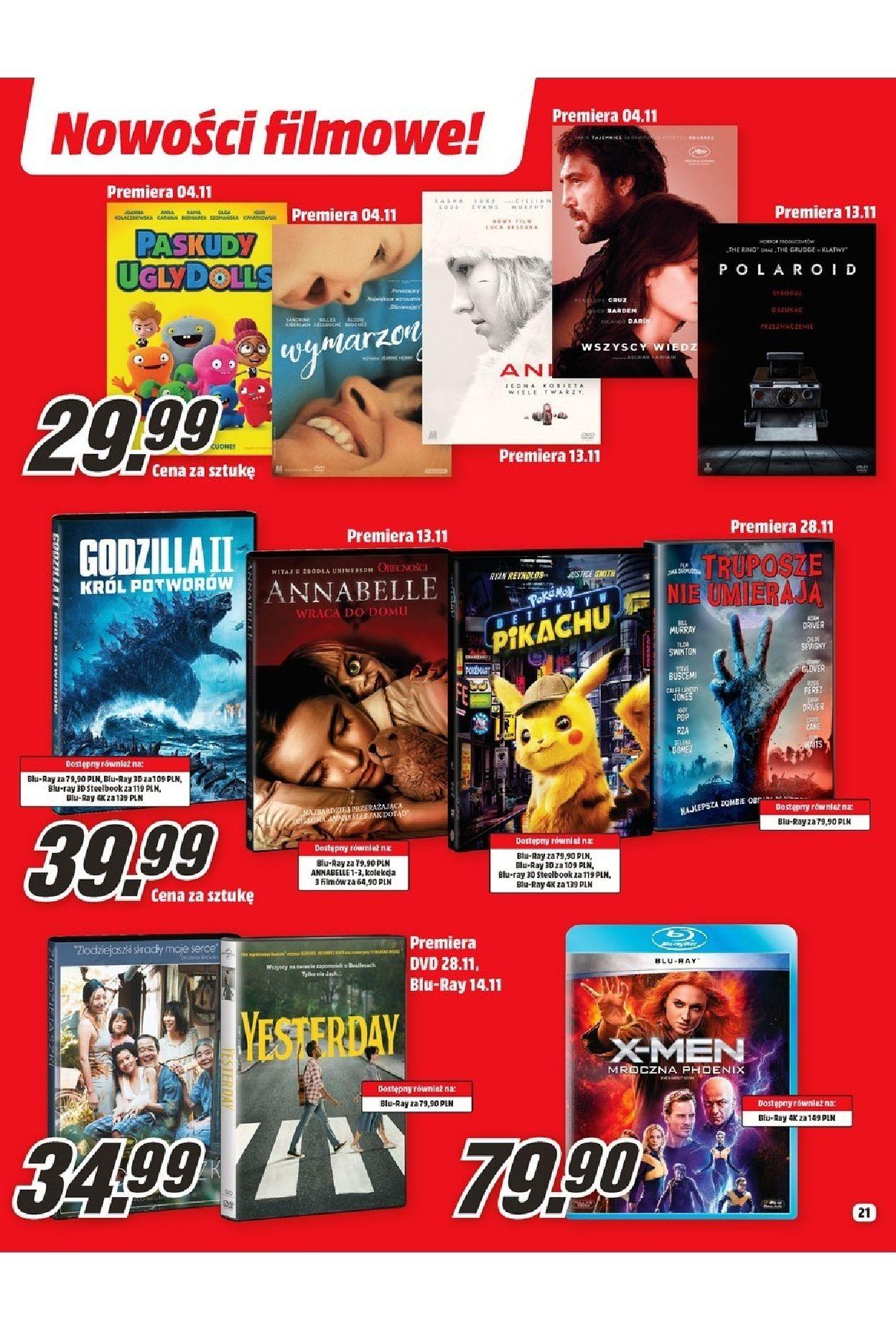 Gazetka promocyjna Media Markt do 30/11/2019 str.21